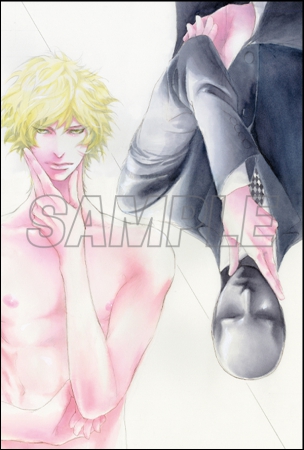 【シェリプラス10周年記念展グッズ】Cheri+原画展ポストカード　斑目ヒロ先生「覆面係長」