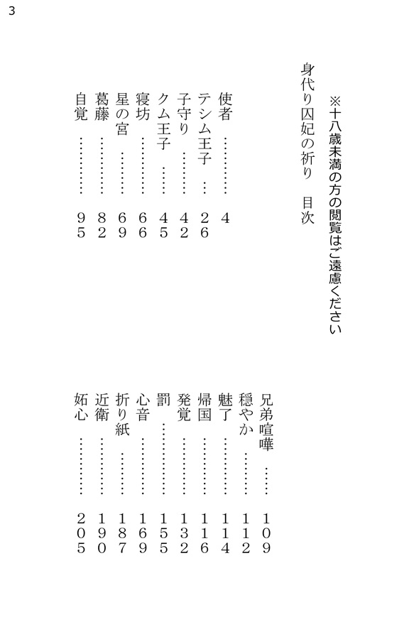 【小説】身代り囚妃の祈り総集編2