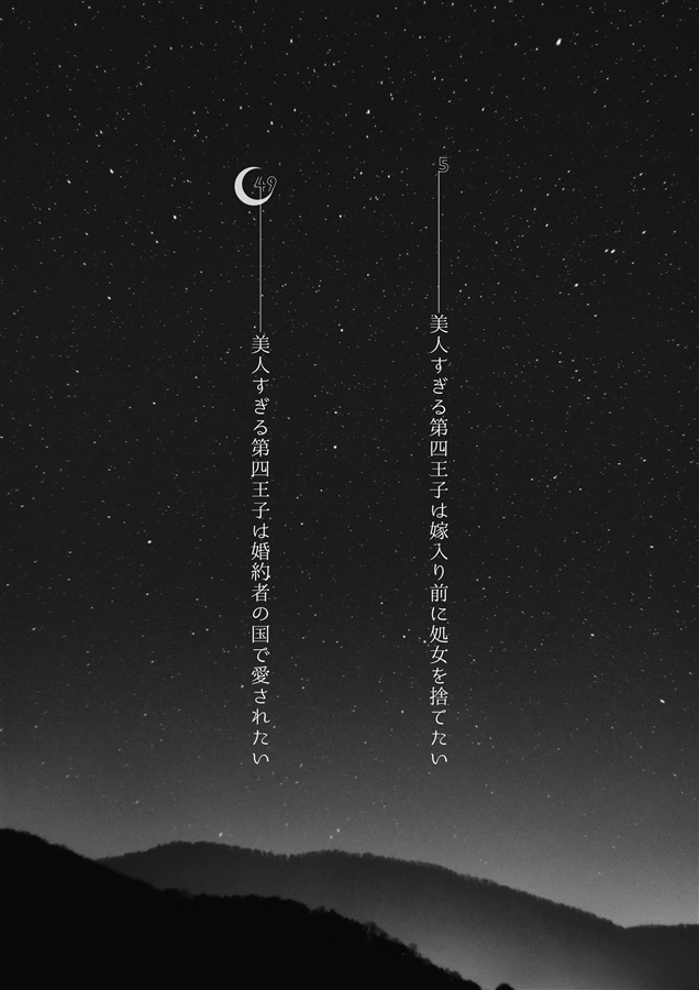 ・【小説】美人すぎる第四王子は嫁入り前に処女を捨てたい