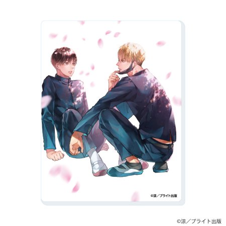 アクリルカード「鮫は桜に恋をする」01/ブラインド(全6種)(公式&描き下ろしイラスト)
