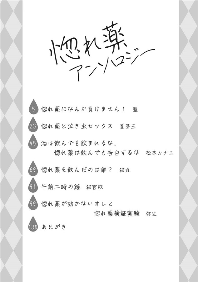 【小説】惚れ薬アンソロジー