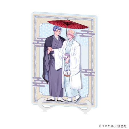 アクリルアートボード(A5サイズ)「食らいついてよ、旦那さま」01/琥太郎&瑞希(描き下ろしイラスト)