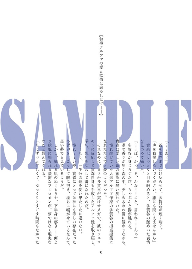 【小説】Long Long Ago 偽物アルファシリーズ番外編 3