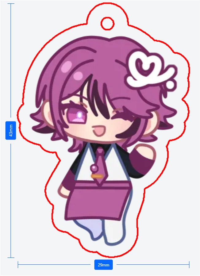 【カフェ風】紫崎蓮　キーホルダー